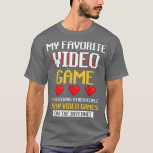 Camiseta O Meu Jogo De Vídeos Favoritos Está A Ver O Pessoa