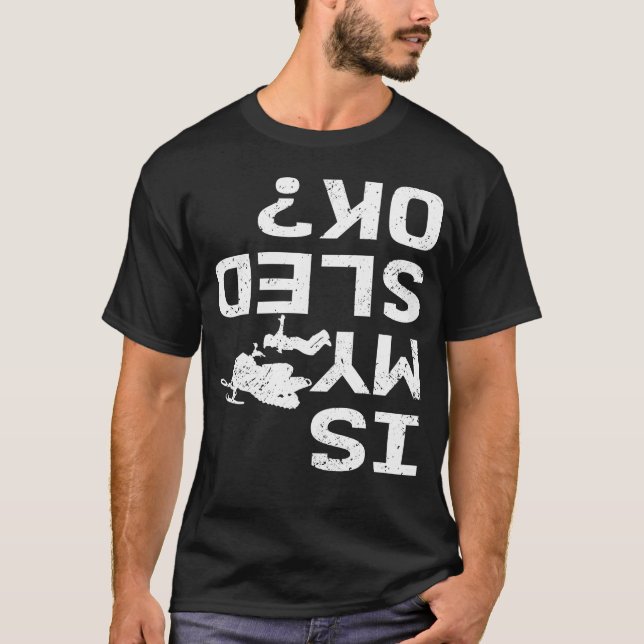 Camiseta O Meu Lado Está Bem Ferido Na Neve Do Motor (Frente)