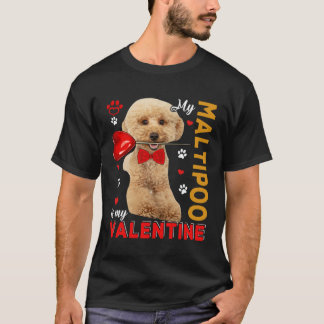 Camiseta O Meu Maltipoo É O Meu Cachorro Namorados Bonito A