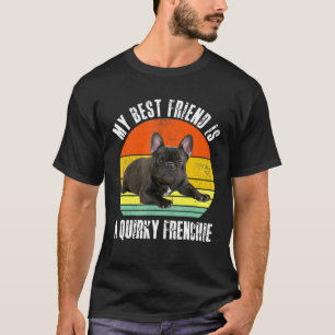 Camiseta O Meu Melhor Amigo É Um Garçom De Bulldog Quirky