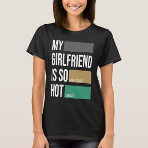 Camiseta O meu namorada é um parceiro de chocolate quente