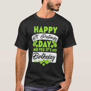 Camiseta O meu Nascer de aniversário, o Dia de São Patrício