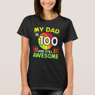 Camiseta O meu Pai é 100 e ainda é incrível Vintage 100th B