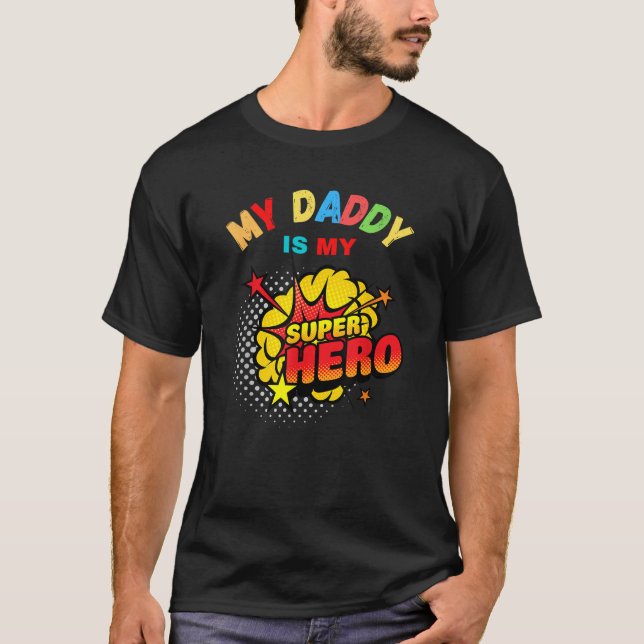 Camiseta O meu Pai é o meu Super-Herói (Frente)
