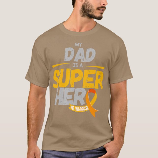Camiseta O meu Pai é um Dia da Consciência do Guerreiro MS  (Frente)
