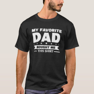 Camiseta O meu pai favorito comprou-me este pai de pai