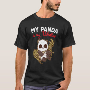 Camiseta O Meu Panda É O Meu Namorados De Panda Bear Cupido
