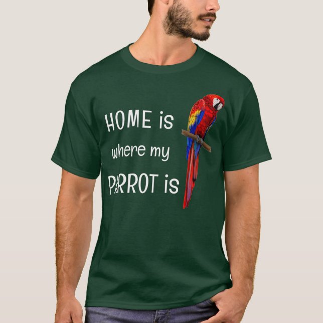 Camiseta O meu papagaio é D010-0984A (Frente)