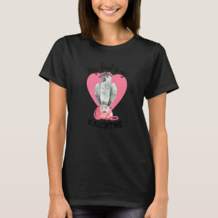 Camiseta O Meu Pássaro É A Minha Namorados Águas Cinzas Afr