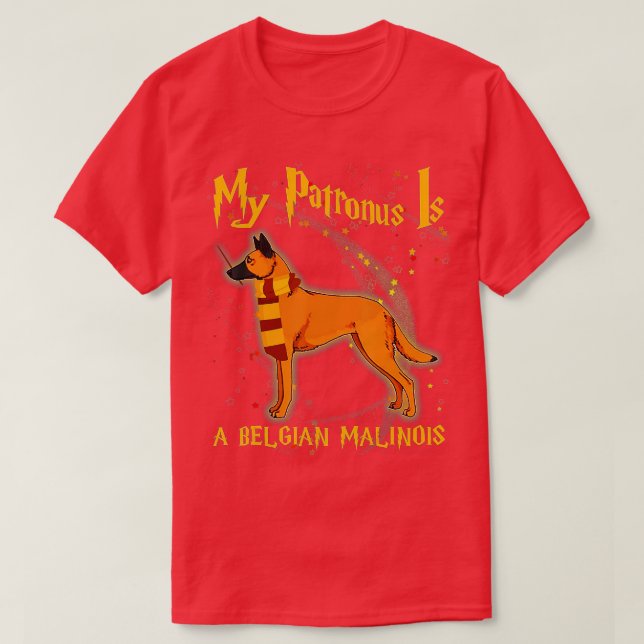 Camiseta O meu patrono é BÉLGICO MALINOIS - BELGA MALINOIS (Frente do Design)