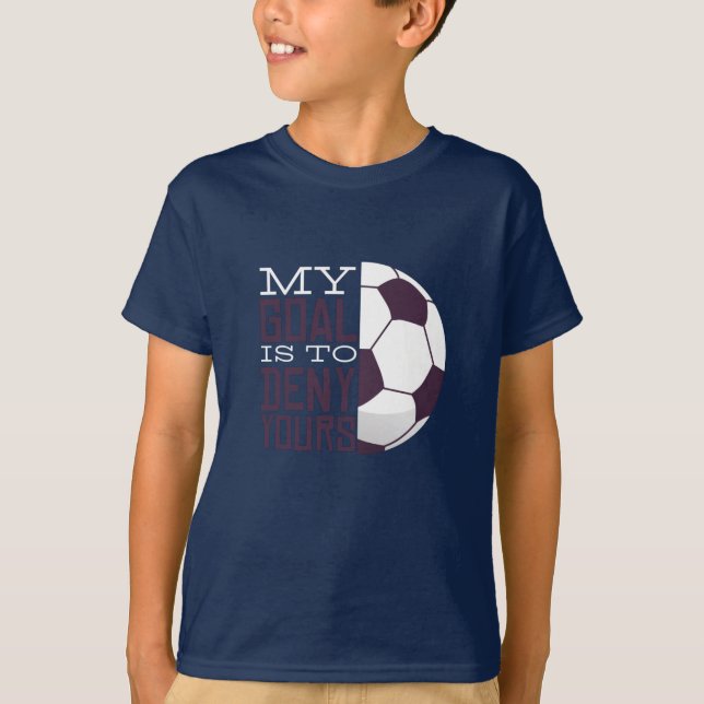 Camiseta O meu presente de futebol de Goal para fã de futeb (Frente)