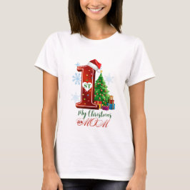 Camiseta O meu primeiro Natal como mãe: Um primeiro Natal p