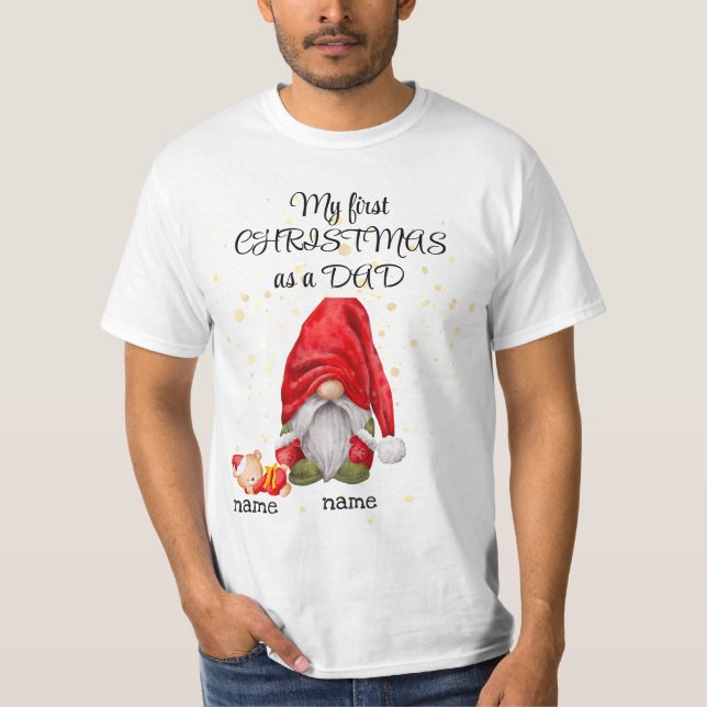 Camiseta "O meu primeiro Natal como PAI" (Frente)