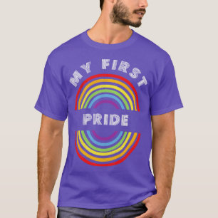 Camiseta O meu primeiro orgulho, Orgulho LGBT, apoiador LGB