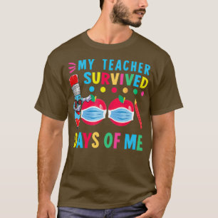 Camiseta O Meu Professor Sobreviveu A 100 Dias Do Meu Estud