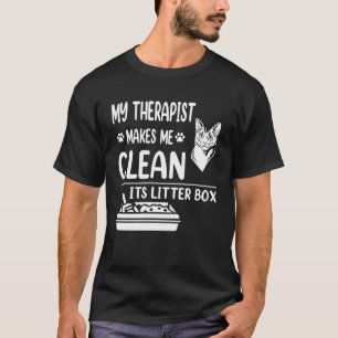 Camiseta O Meu Terapista Faz-Me Limpar A Caixa De Areia.