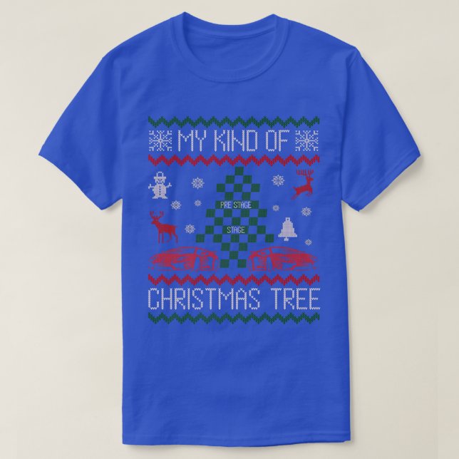 Camiseta O meu tipo de design de Natal (Frente do Design)