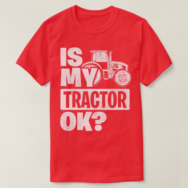 Camiseta O Meu Trator Ok Trator Farmer Agricultura (Frente do Design)