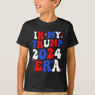 Camiseta O Meu Trump Era Groovy 2024 Leva A América De Volt