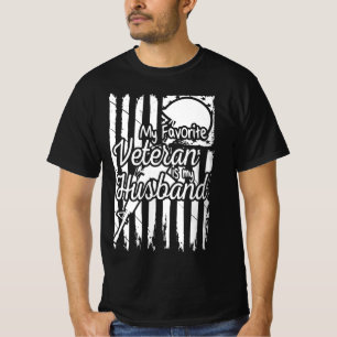 Camiseta o meu veterano favorito é o meu marido, a mulher 