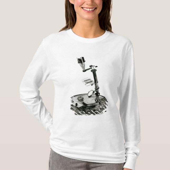 Camiseta O microscópio de Darwin (Frente)