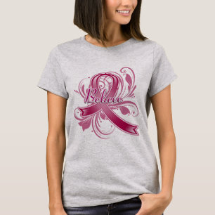Camiseta O mieloma múltiplo acredita a fita do Flourish