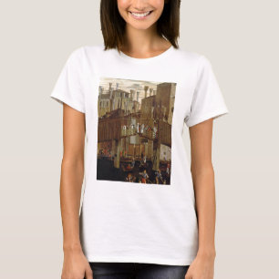 Camiseta O milagre da relíquia da cruz santamente, detalhe