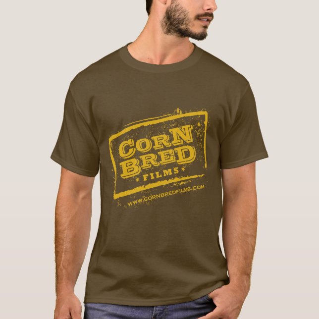 Camiseta O milho produziu o t-shirt escuro básico dos (Frente)