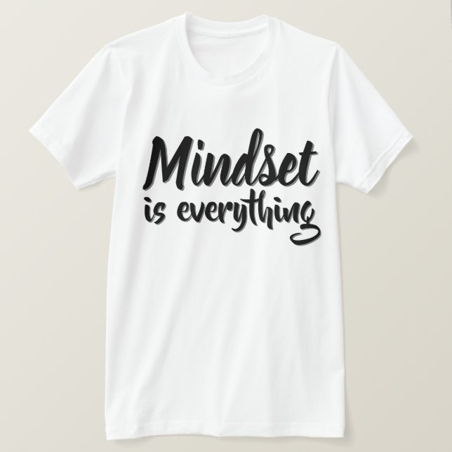 Camiseta O Mindset é tudo (Frente do Design)