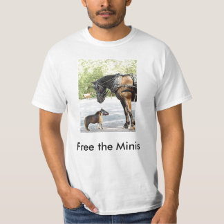 Camiseta o mini cavalo, livra o Minis