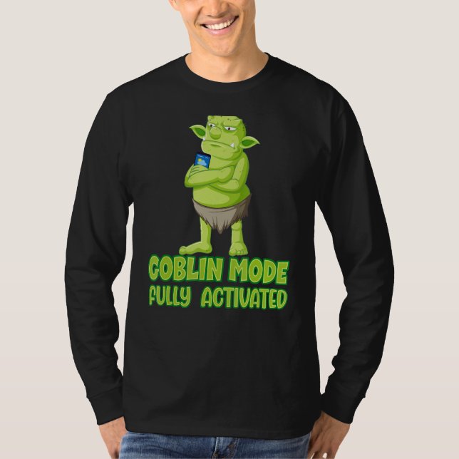 Camiseta O modo Goblin ativou completamente o controle de d (Frente)