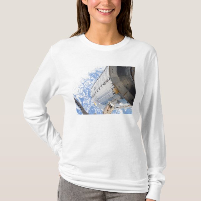 Camiseta O módulo pressurizado japonês Kibo (Frente)