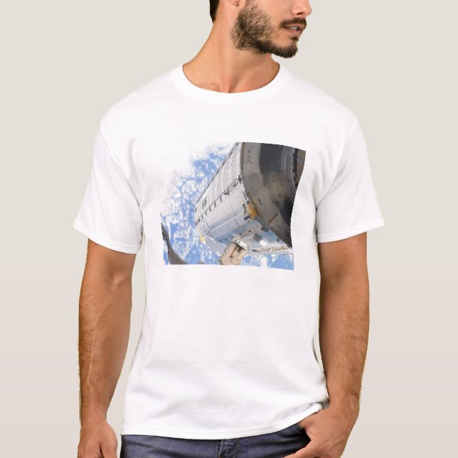 Camiseta O módulo pressurizado japonês Kibo (Frente)