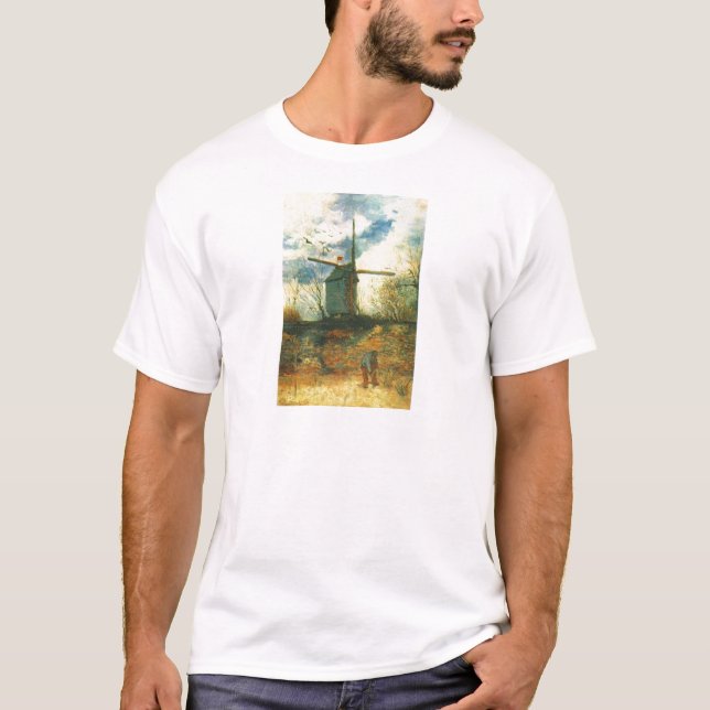 Camiseta O Moinho de la Galette Van Gogh (Frente)
