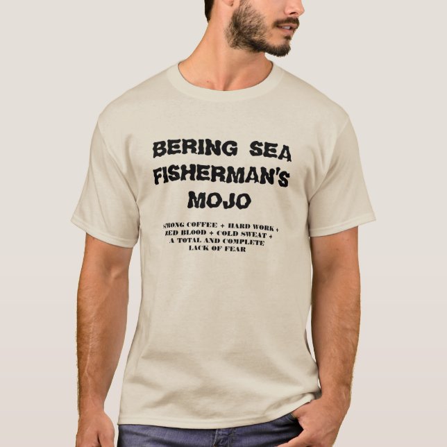 Camiseta O Mojo do pescador do mar de Bering (Frente)