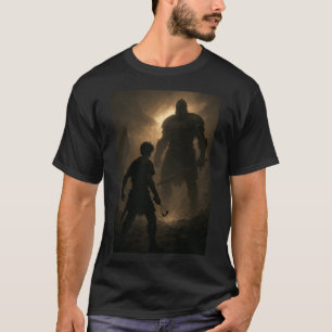 Camiseta O Momento Antes do Golpe David vs Goliath retrô
