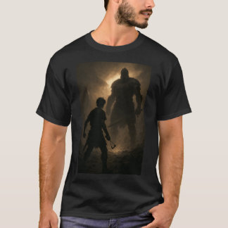 Camiseta O Momento Antes do Golpe David vs Goliath retrô