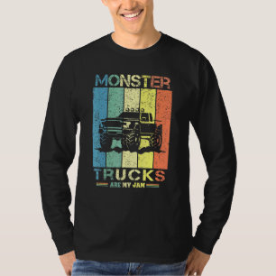 Camiseta O Monstro Da Vintage É O Meu Jam Sunset Legal