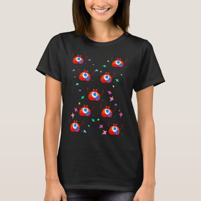 Camiseta O Monstro de Poeira Estelar Glitchy (Frente)