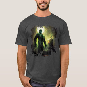 Camiseta O Monstro do Frankenstein "Spooky Hallow Graveyard