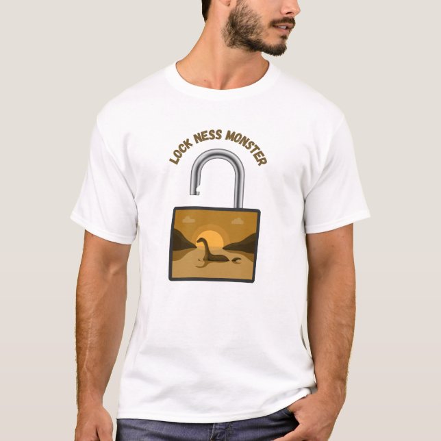 Camiseta O monstro do Ness Lock (Frente)