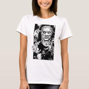 Camiseta O monstro escapa as meninas T