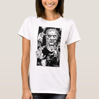 Camiseta O monstro escapa as meninas T