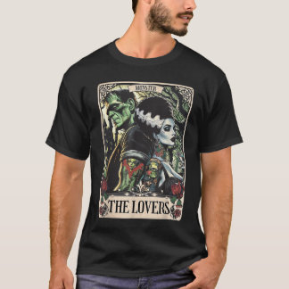 Camiseta O Monstro Frankenstein E A Noiva Os Amantes Taro