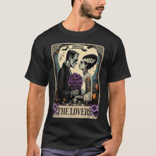 Camiseta O Monstro Frankenstein E A Noiva Os Amantes Taro
