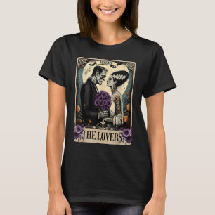 Camiseta O Monstro Frankenstein E A Noiva Os Amantes Taro