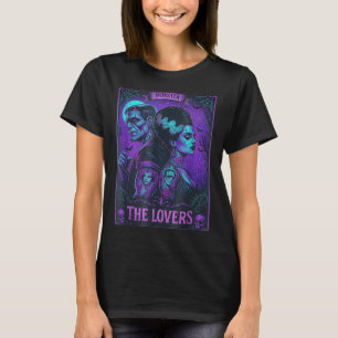 Camiseta O Monstro Frankenstein E A Noiva Os Amantes Taro