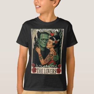 Camiseta O Monstro Frankenstein E A Noiva Os Amantes Taro