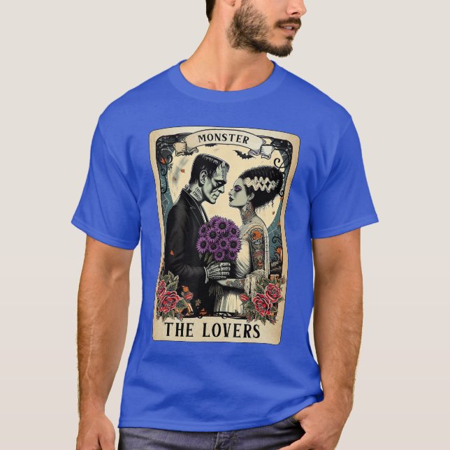 Camiseta O Monstro Frankenstein e os Noivos Loversarot Ca (Frente)