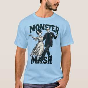 Camiseta O Monstro Mash - Frank e Esposa